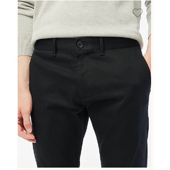J.‎ Crew Athletic Slim-Fit Flex Chino Flat Front Pants in Black Size 38x34 - Picture 3 of 11